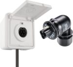 Balkonkraftwerk Wieland Steckdose Einspeisesteckdose für Deye Hoymiles Wechselrichter (ohne Kabel, Wieland Gesis Aufputz mit 90º Stecker)