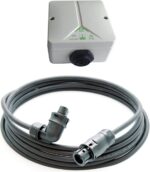 Balkonkraftwerk Anschlussleitung Betteri BC01 auf Wieland RST 3-polig für Mikrowechselrichter Hoymiles Deye Envertech NEP Bosswerk TSUN mit Einspeisesteckdose (10m Kabel, mit 90º Stecker)