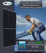 Balkonkraftwerk 445Wp JA Solar / 300 W DEYE – Bild 4