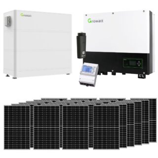 11125wp SET Hybrid PV-Anlage Growatt SPH 10000 TL3 BH-UP