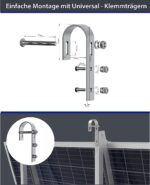 Aufständerung von Solarmodulen für Balkongeländer Retur – Bild 2