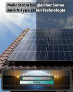 Balkonkraftwerk 1200Wp Bifazialer Glas Glas N-Type PV-Leistung 890Wp Growatt Neo 800W – Bild 4